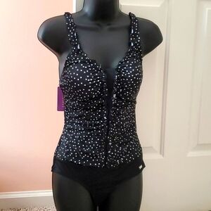 Women's Ruched One-Piece Swimsuit NWT